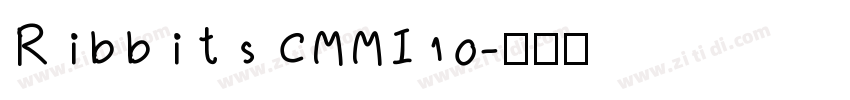 Ribbits CMMI10字体转换
